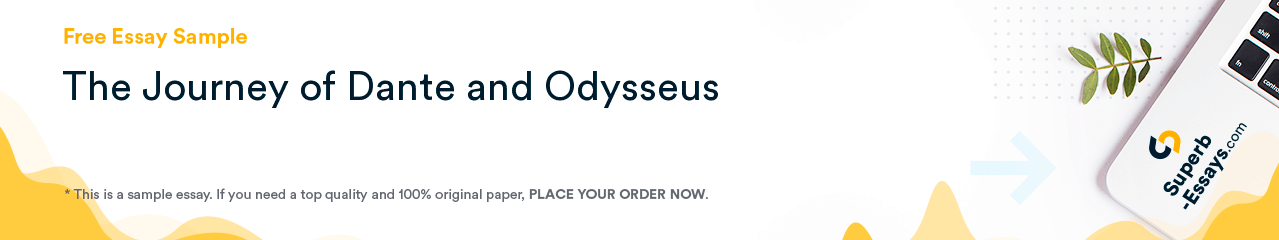 Free «The Journey of Dante and Odysseus» Essay Sample